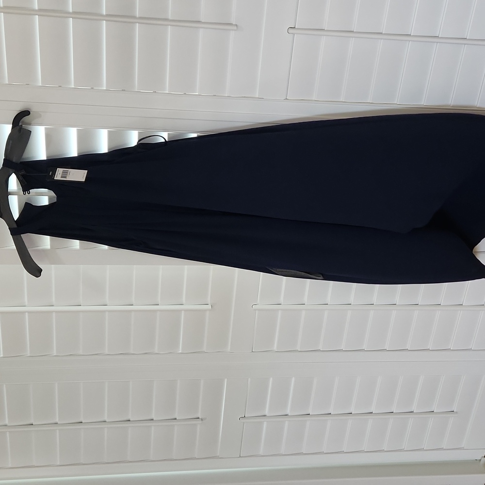 BCBG Navy Blue chiffon dress